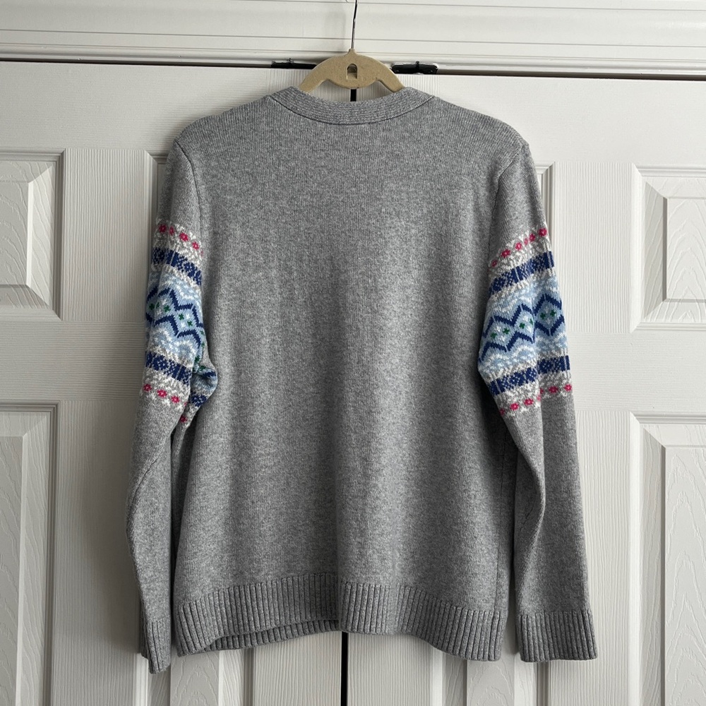 Talbots V Neck Button Down Soft Knit Sweater Size… - image 3